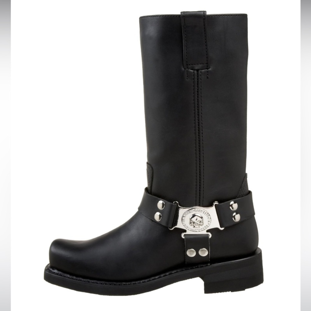 Harley Davidson Iroquois Hi inside zip motorcycle Boot Skull Harness men’s 12.